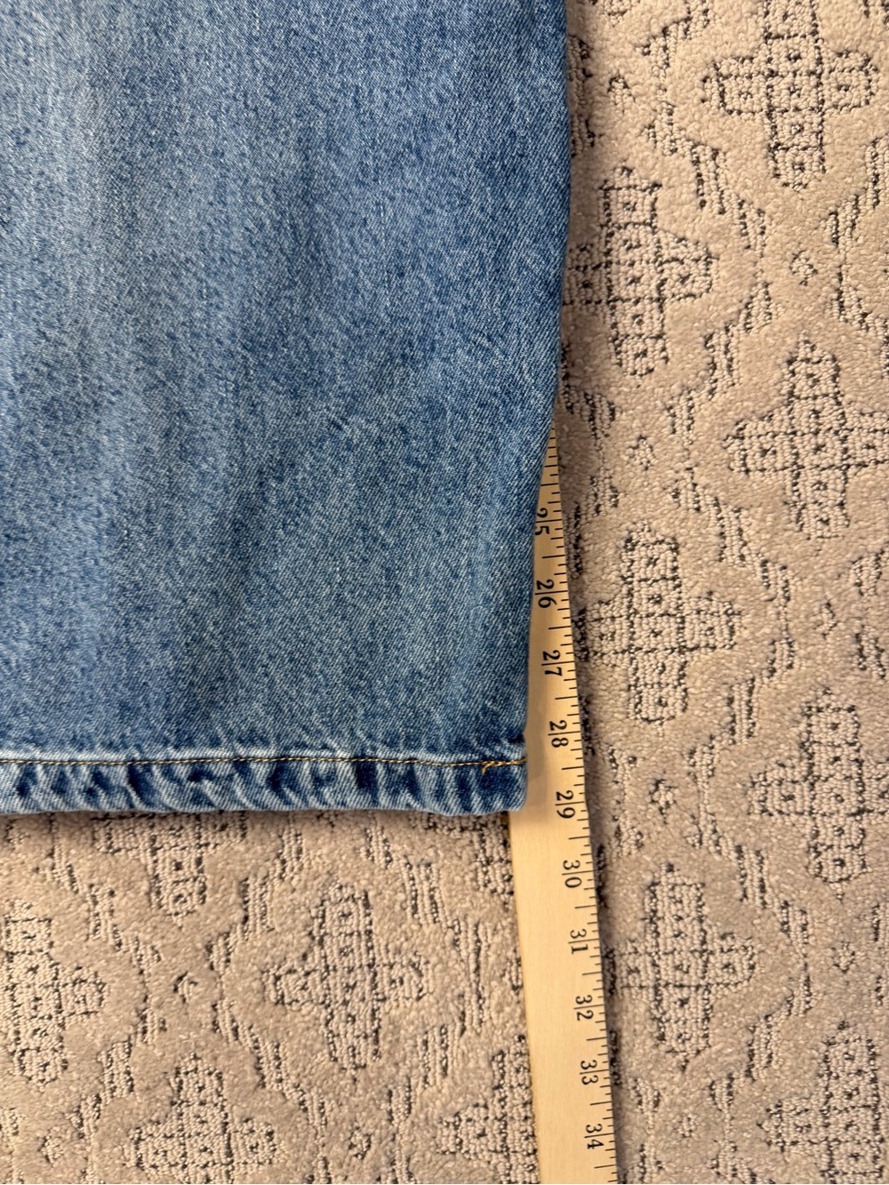 Pilcro Anthropologie Wide Leg Jeans Light Wash Blue Denim Size 27 - Picture 5 of 11